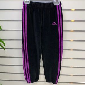 Adidas Black and Purple Pants